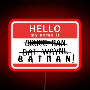 Starkid Hello My Name Is Bruce Man RGB Neon Sign