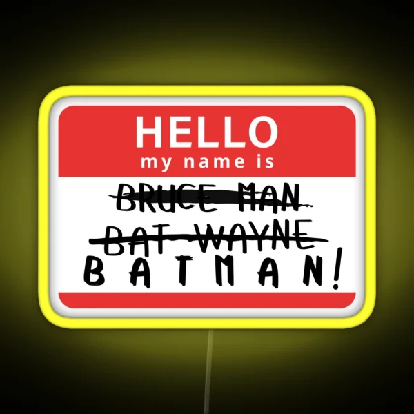 Starkid Hello My Name Is Bruce Man RGB Neon Sign