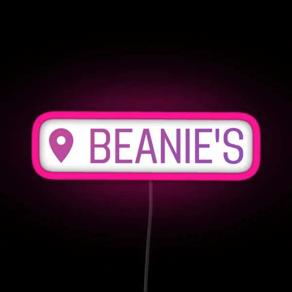 Starkid Location Beanie S Coffee Hatchetfield RGB Neon Sign