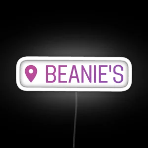 Starkid Location Beanie S Coffee Hatchetfield RGB Neon Sign