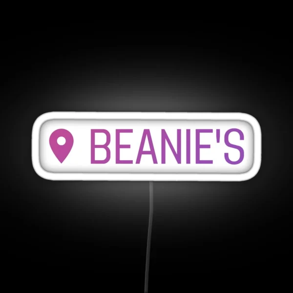 Starkid Location Beanie S Coffee Hatchetfield RGB Neon Sign