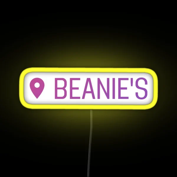 Starkid Location Beanie S Coffee Hatchetfield RGB Neon Sign