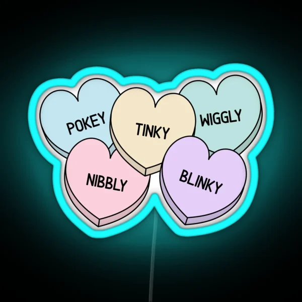 Starkid The Lords In Black Candy Hearts RGB Neon Sign