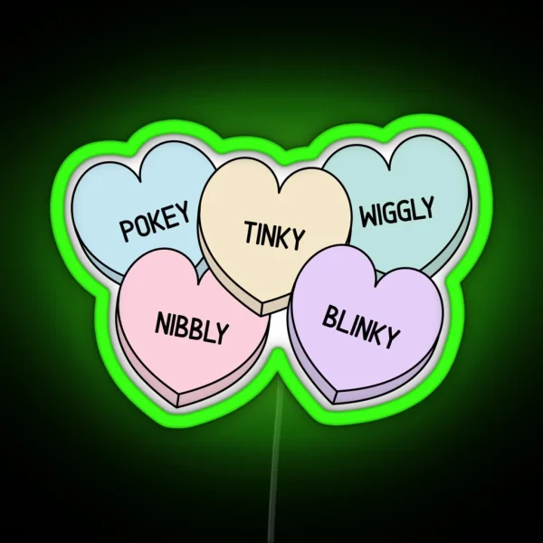 Starkid The Lords In Black Candy Hearts RGB Neon Sign