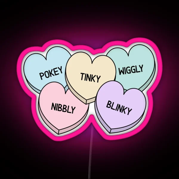 Starkid The Lords In Black Candy Hearts RGB Neon Sign