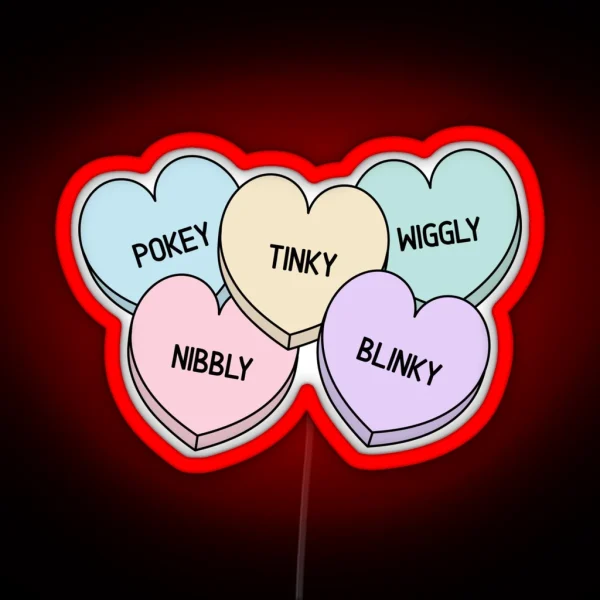 Starkid The Lords In Black Candy Hearts RGB Neon Sign