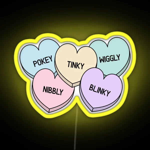 Starkid The Lords In Black Candy Hearts RGB Neon Sign