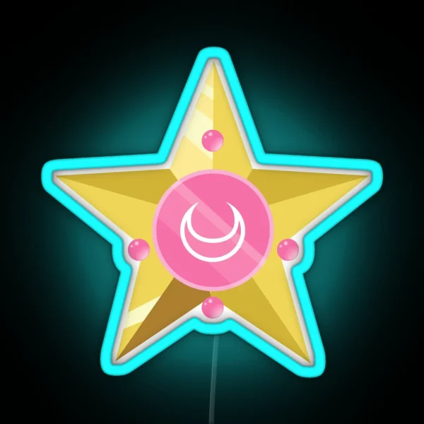 Starring Chibi Moon RGB Neon Sign