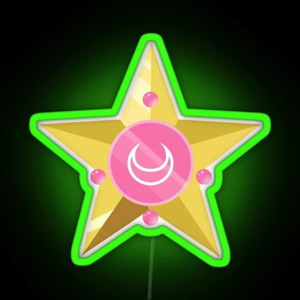 Starring Chibi Moon RGB Neon Sign