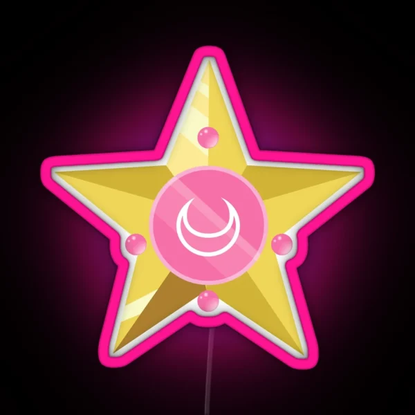 Starring Chibi Moon RGB Neon Sign
