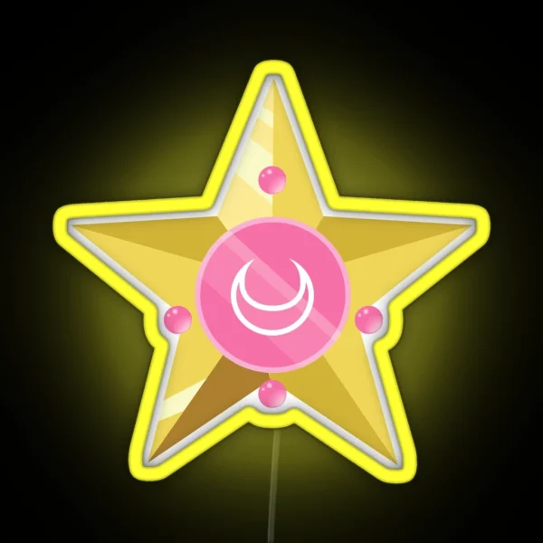 Starring Chibi Moon RGB Neon Sign