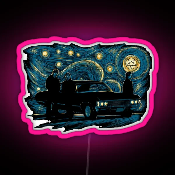 Starry Supernatural Night RGB Neon Sign