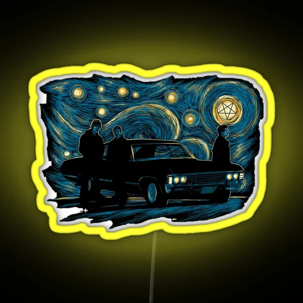 Starry Supernatural Night RGB Neon Sign