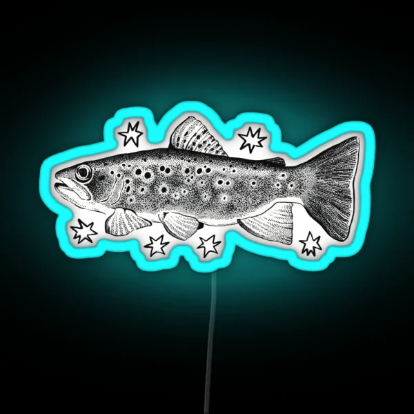 Starry Trout RGB Neon Sign