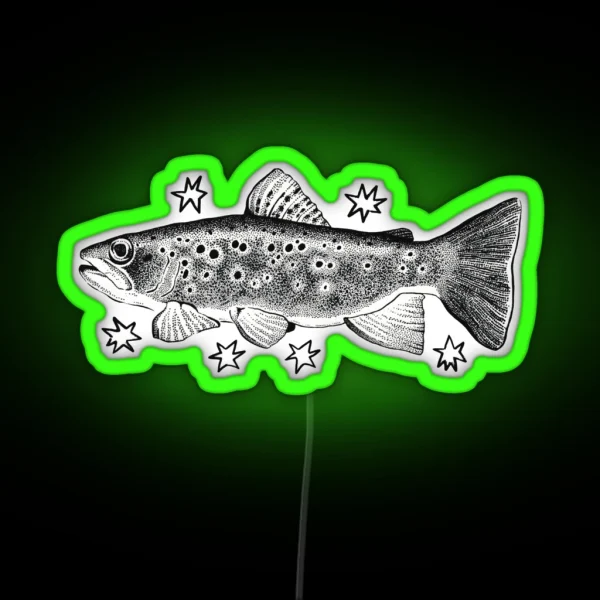 Starry Trout RGB Neon Sign