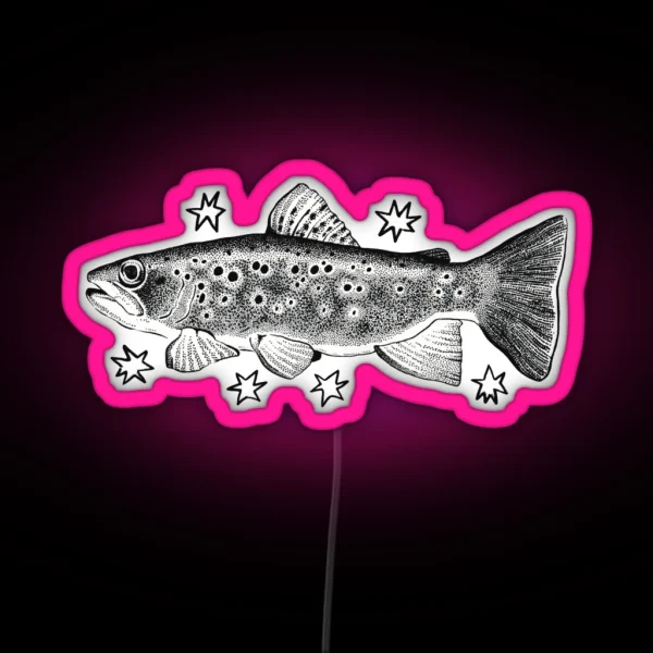 Starry Trout RGB Neon Sign