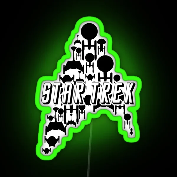 Starship Trek Black Variant RGB Neon Sign