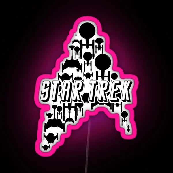 Starship Trek Black Variant RGB Neon Sign