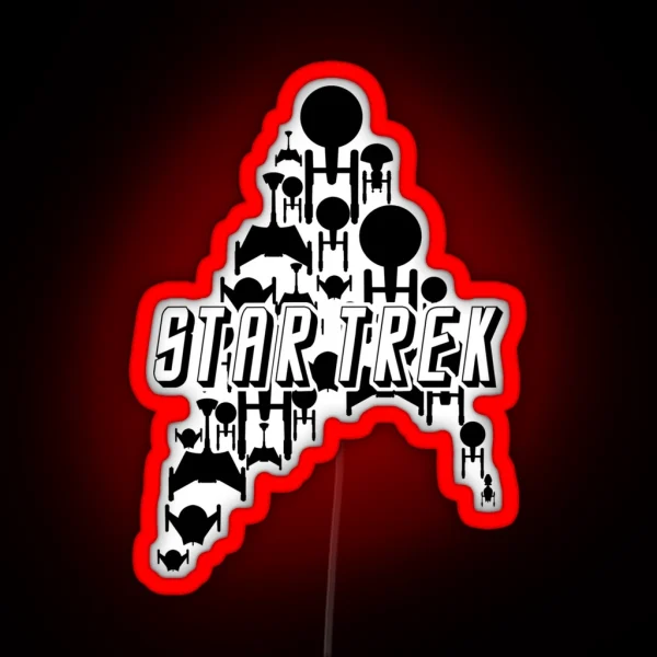 Starship Trek Black Variant RGB Neon Sign