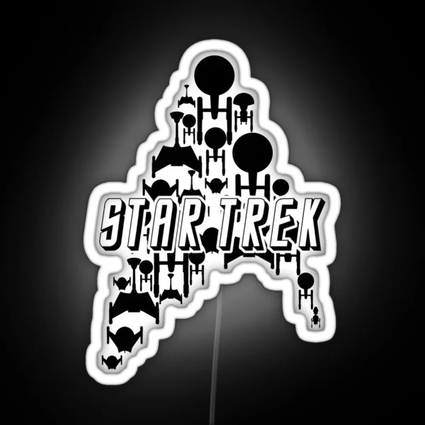 Starship Trek Black Variant RGB Neon Sign