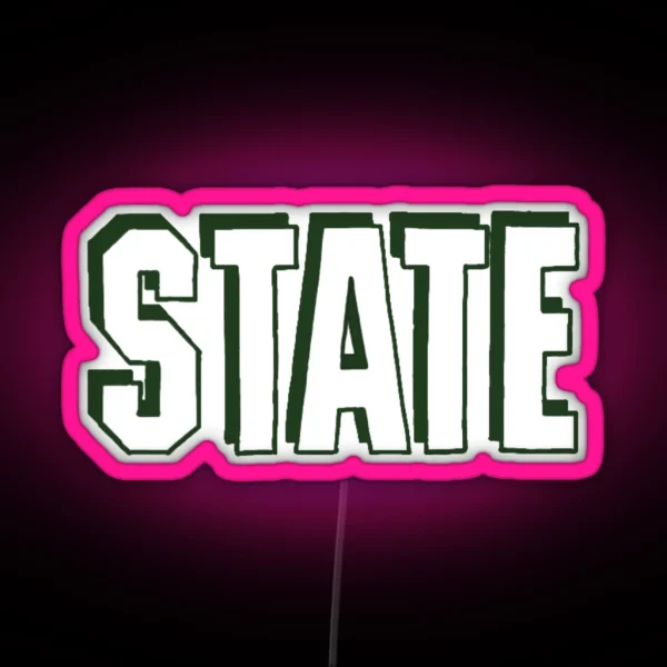 STATE RGB Neon Sign