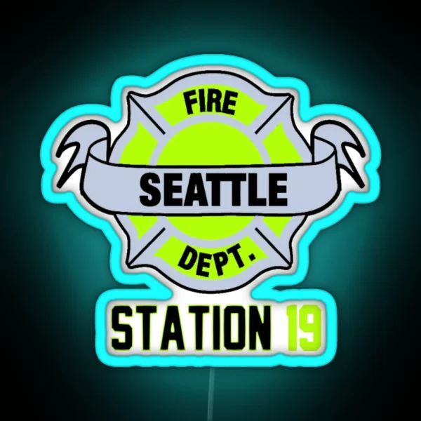 STATION 19 Fluorescent RGB Neon Sign