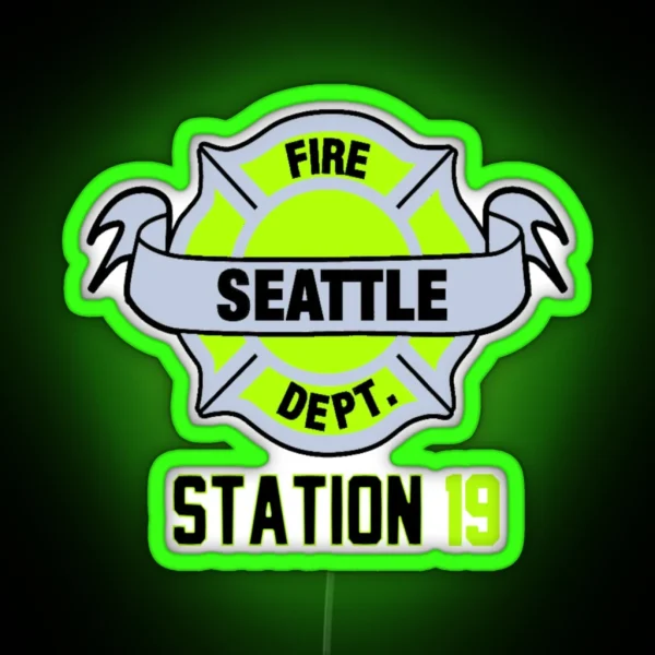 STATION 19 Fluorescent RGB Neon Sign