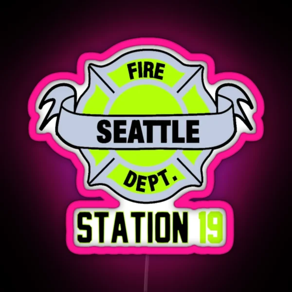 STATION 19 Fluorescent RGB Neon Sign