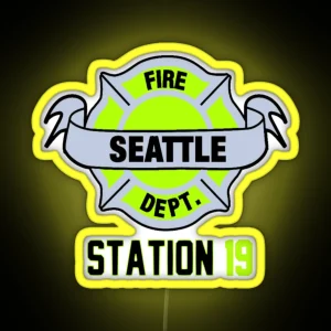 STATION 19 Fluorescent RGB Neon Sign