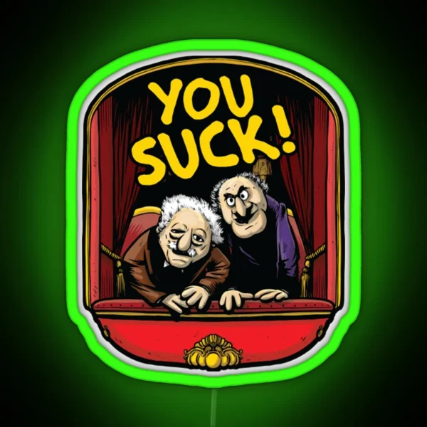 Statler And Waldorf Ledtatler And Waldorf You RGB Neon Sign