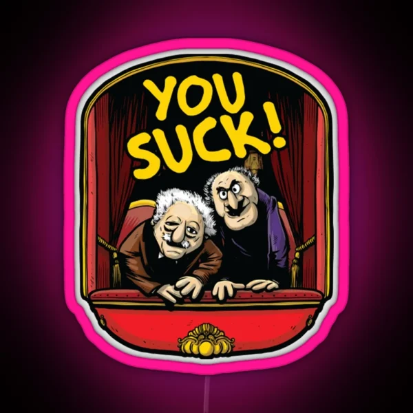 Statler And Waldorf Ledtatler And Waldorf You RGB Neon Sign
