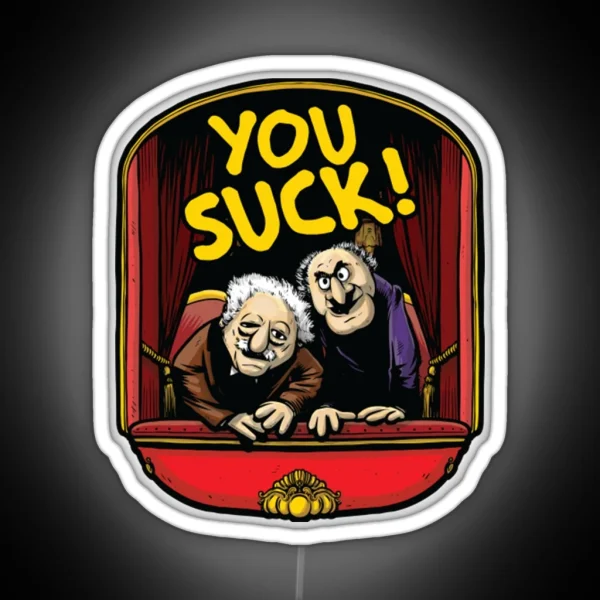 Statler And Waldorf Ledtatler And Waldorf You RGB Neon Sign