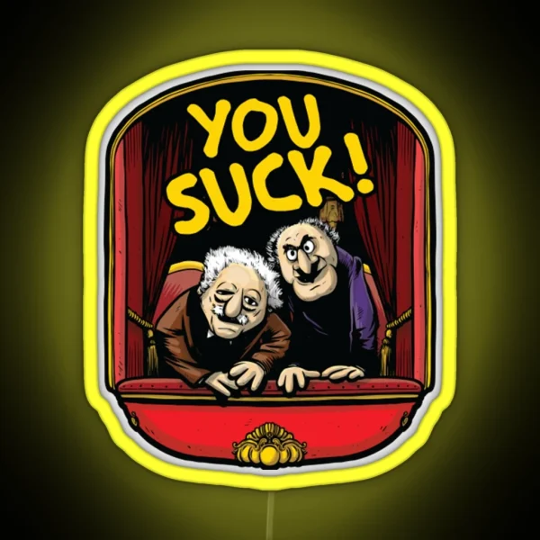 Statler And Waldorf Ledtatler And Waldorf You RGB Neon Sign