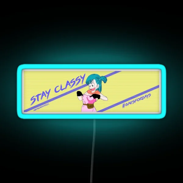 Stay Classy Slap Led RGB Neon Sign