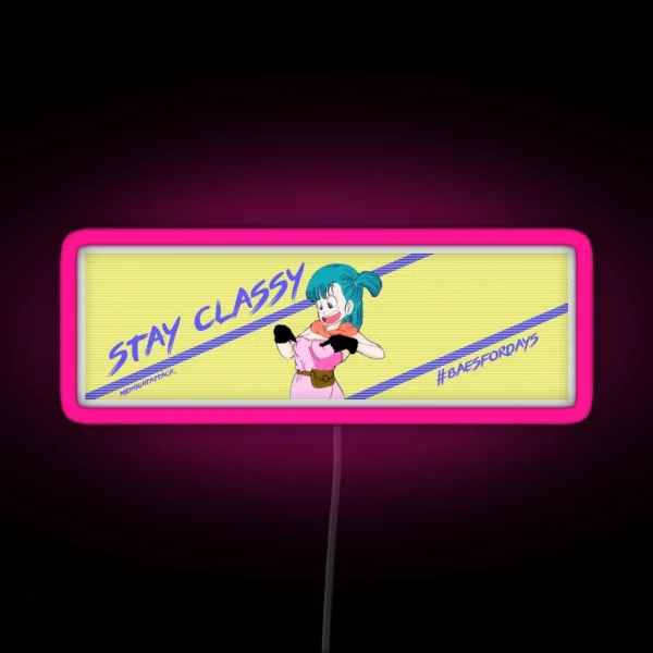 Stay Classy Slap Led RGB Neon Sign