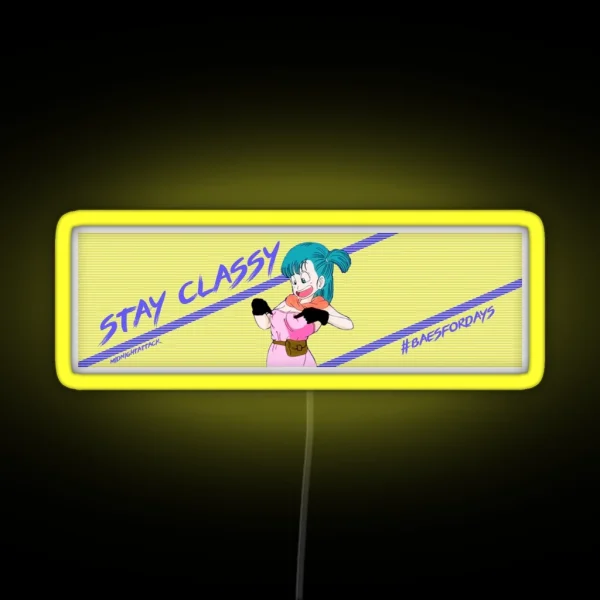 Stay Classy Slap Led RGB Neon Sign