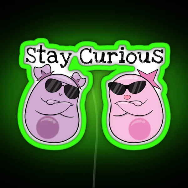 Stay Curious With The Amoeba Sisters RGB Neon Sign