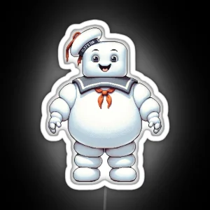 Stay Puft Marshmallow Man Iconic Ghostbusters Villain Vol 5 RGB Neon Sign