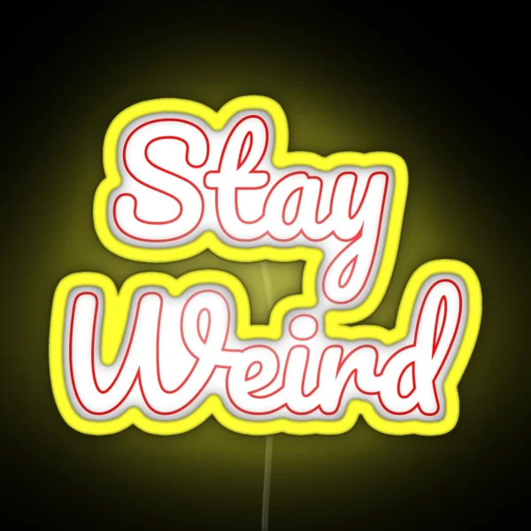 Stay Weird Asheville RGB Neon Sign