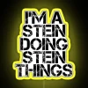 funny stein surname family tree neon sign birthday reunion rgb yellow
