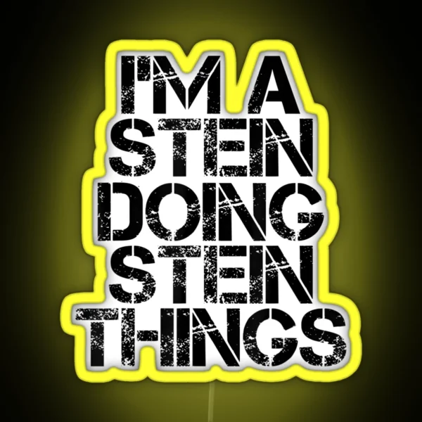 STEIN Funny Surname Family Tree Birthday Reunion RGB Neon Sign