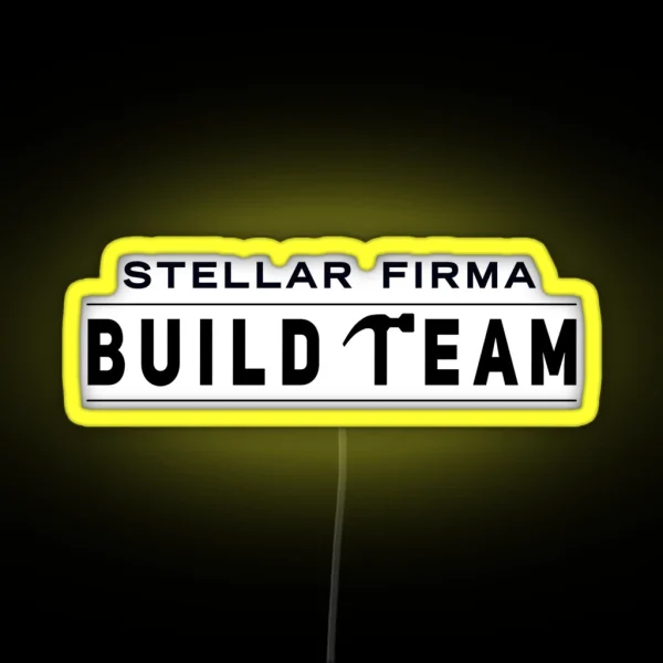 Stellar Firma Build Team Dark RGB Neon Sign