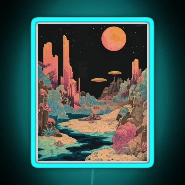 Stellar Sandscape RGB Neon Sign