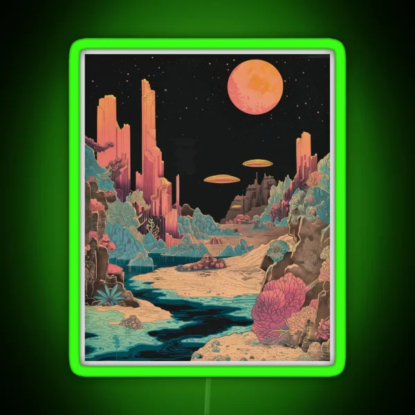 Stellar Sandscape RGB Neon Sign