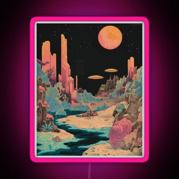 Stellar Sandscape RGB Neon Sign