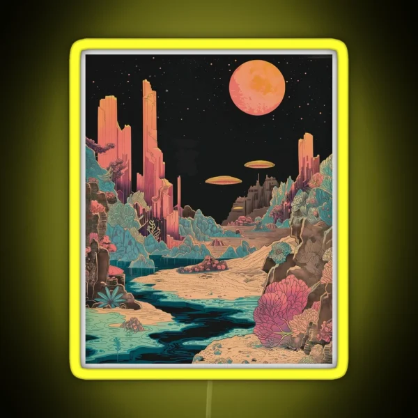 Stellar Sandscape RGB Neon Sign