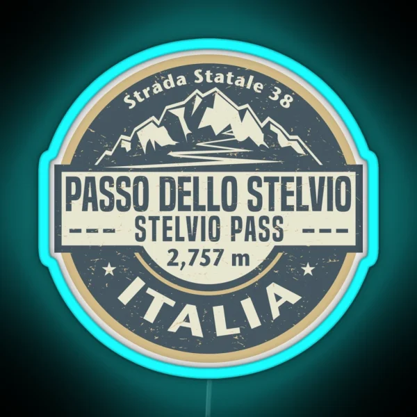 Stelvio Pass Italy RGB Neon Sign