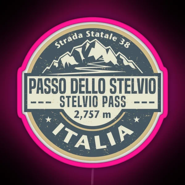 Stelvio Pass Italy RGB Neon Sign