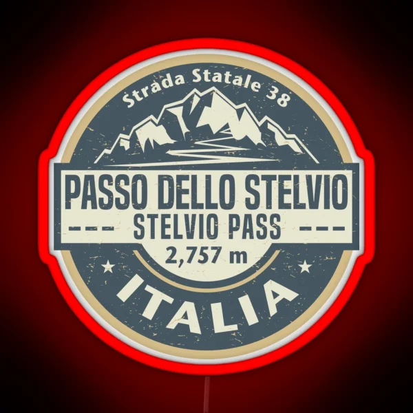 Stelvio Pass Italy RGB Neon Sign
