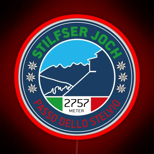 Stelvio Pass Passo Dello Stelvio V1 RGB Neon Sign